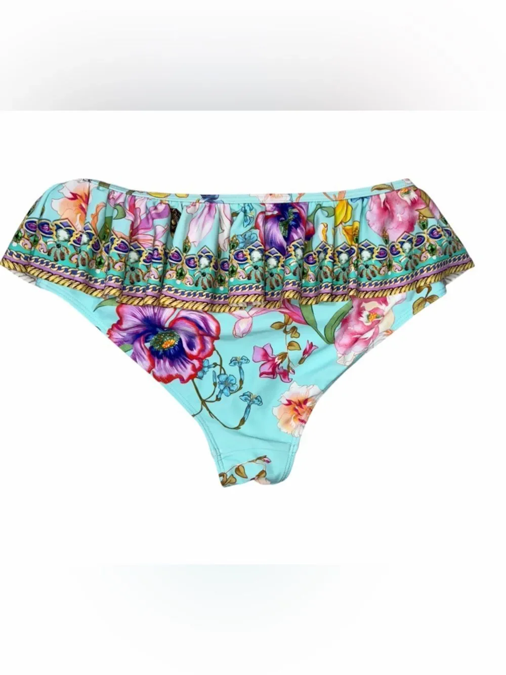 Milla by Camilla Girls Blue Natures Kaleidoscope Frill Ruffle Bikini Bottom
